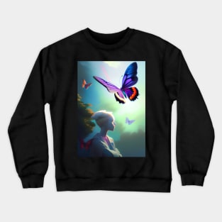 ETHEREAL BUTTERFLY PAINTING Crewneck Sweatshirt